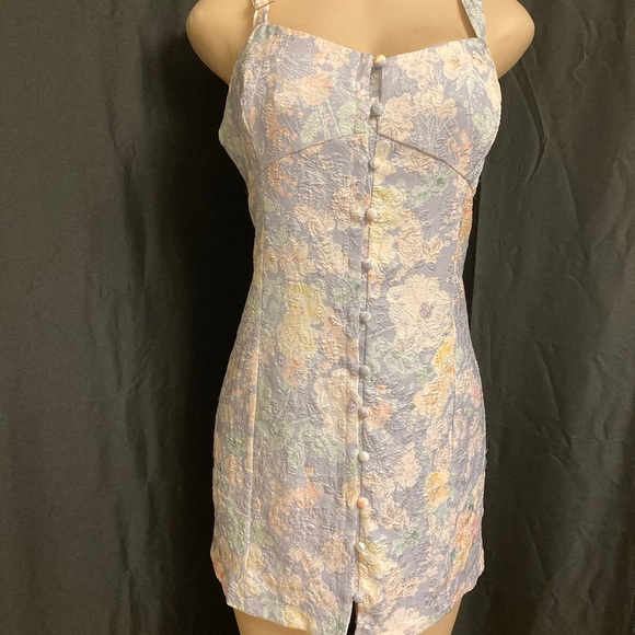 Lulu's Floral High Low Dress - Pastel Multicolor - Picture 1 of 6